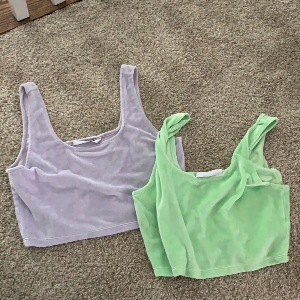 Double zero cropped tank set